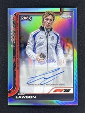 2025 Topps Chrome Formula 1 F1 Liam Lawson Silver Autograph Auto RC #CAC-LAW