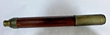 Vintage Brass and Wood Spyglass / Telescope