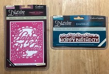 2 Different Die  Sire Metal Dies of Happy Birthday Create A Card and Edgeables