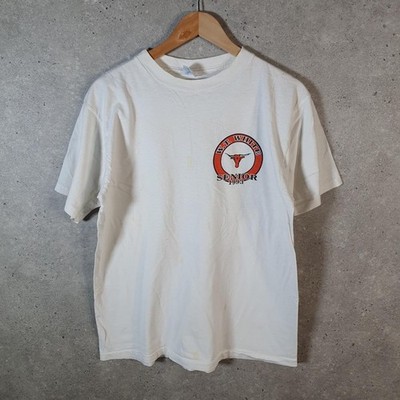 Vintage Grayston Graphics 1993 WT High School Senior Class T-Shirt Herren L weiß