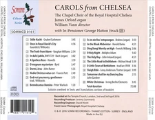 CHAPEL CHOIR OF THE ROYAL HOSPITAL, CHELSEA / WILLIAM VANN CAROLS FROM CHELSEA N