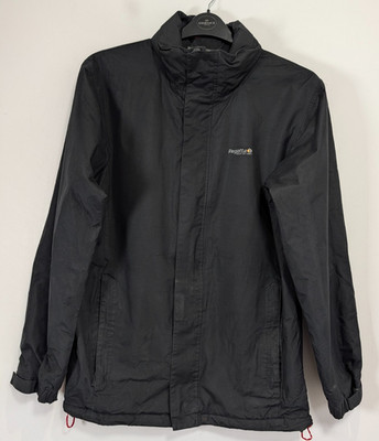 Regatta Jacket Men Small Black Waterproof Breathable Hood Lightweight Rain Coat