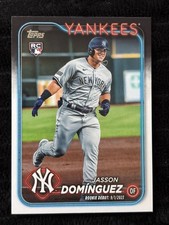 2023 Topps MLB Jasson Dominguez #US175 Rookie Card Yankees Debut September 1st