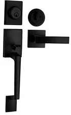  Single Cylinder HandleSet with Lever Door Handle (for Iron Black Finish