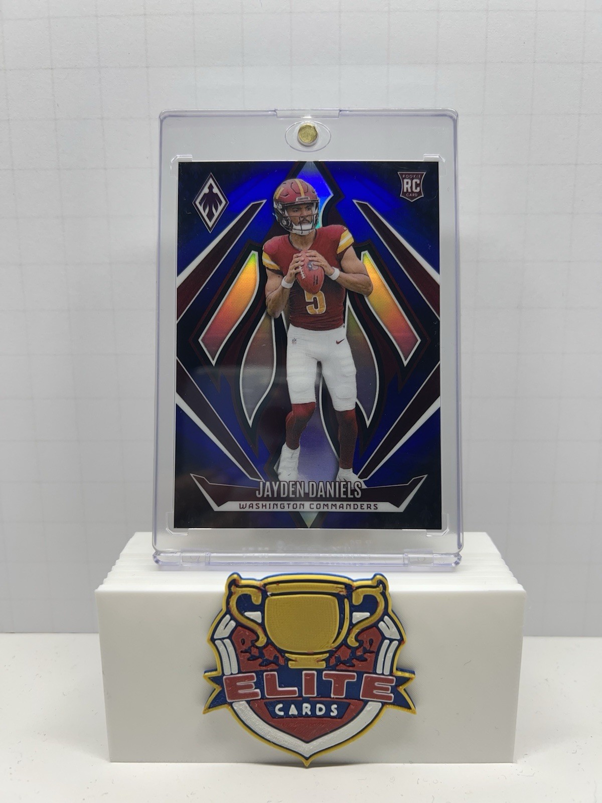 2024 Panini Phoenix Jayden Daniels Blue Fade /249 #198 RC Washington Commanders