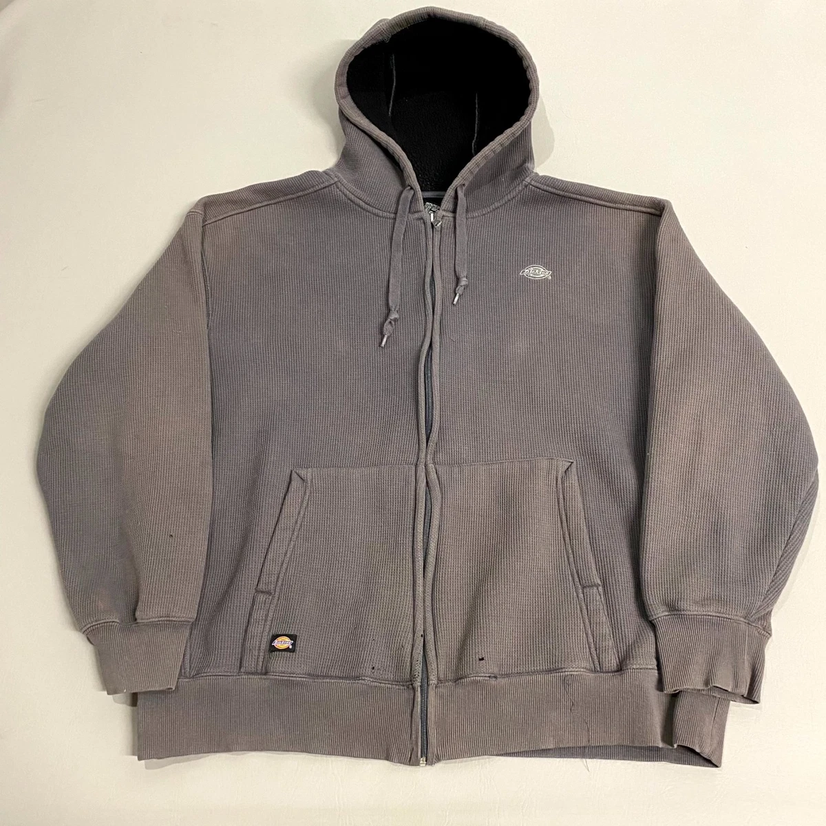 Dickies Fleecejack met capuchon voor heren, Donkere marine, L