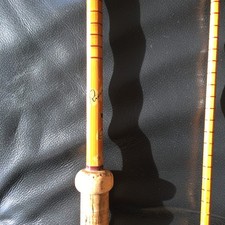 B JAMES RICHARD WALKER MK IV AVON SPLIT CANE ROD WITH ORIGINAL BAG.