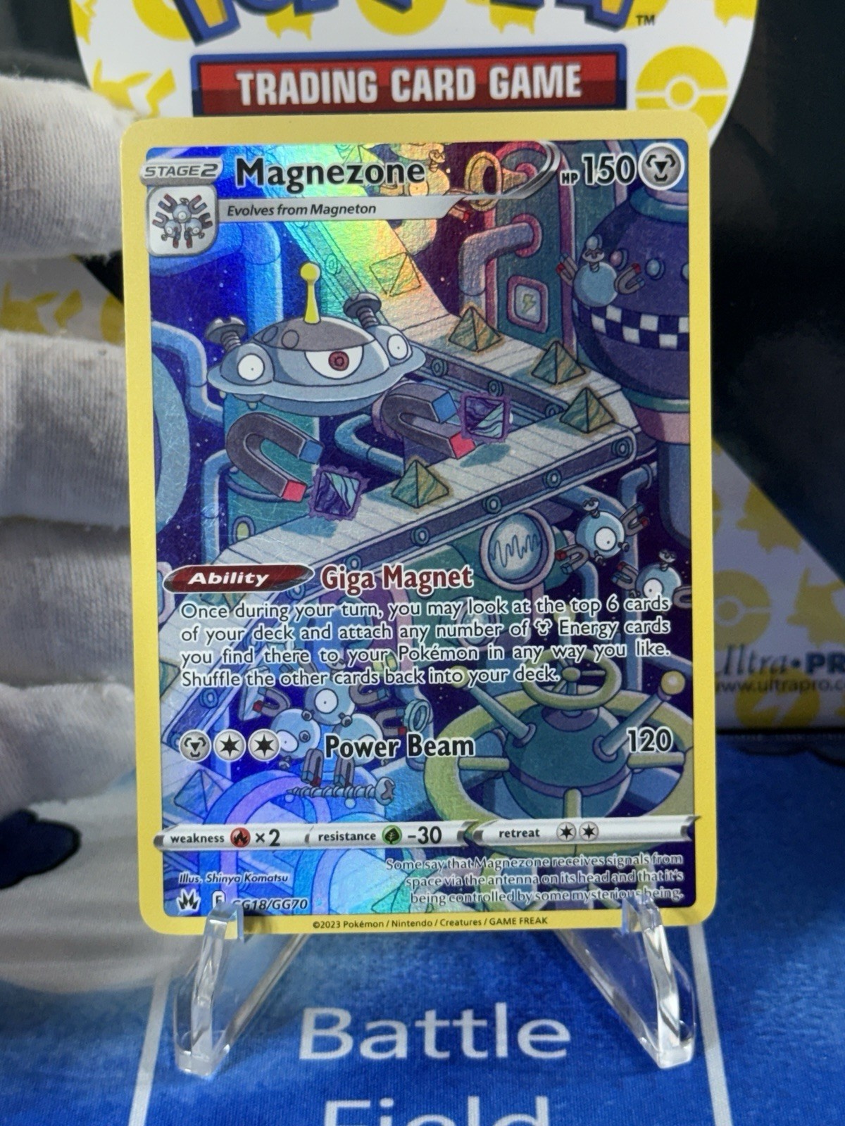 Magnezone GG18/GG70 Crown Zenith Galarian Gallery Holo Pokemon TCG Card NM