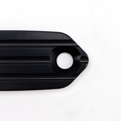 CNC MIRROR BLOCK OFF PLATES HOLE CAPS BLACK FOR KAWASAKI ZX-6 R