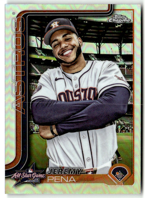 Topps Chrome MLB 2025 No. ASGC-24 Jeremy Pena All-Star Game Refractor