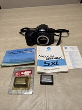 Minolta MAXXUM 5xi Camera 35mm Film Lens For Parts Manuals Batteries