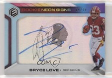 2019 Panini Elements Rookie Neon Signs Blue 69/75 Bryce Love #RNS-BL Auto 0cv