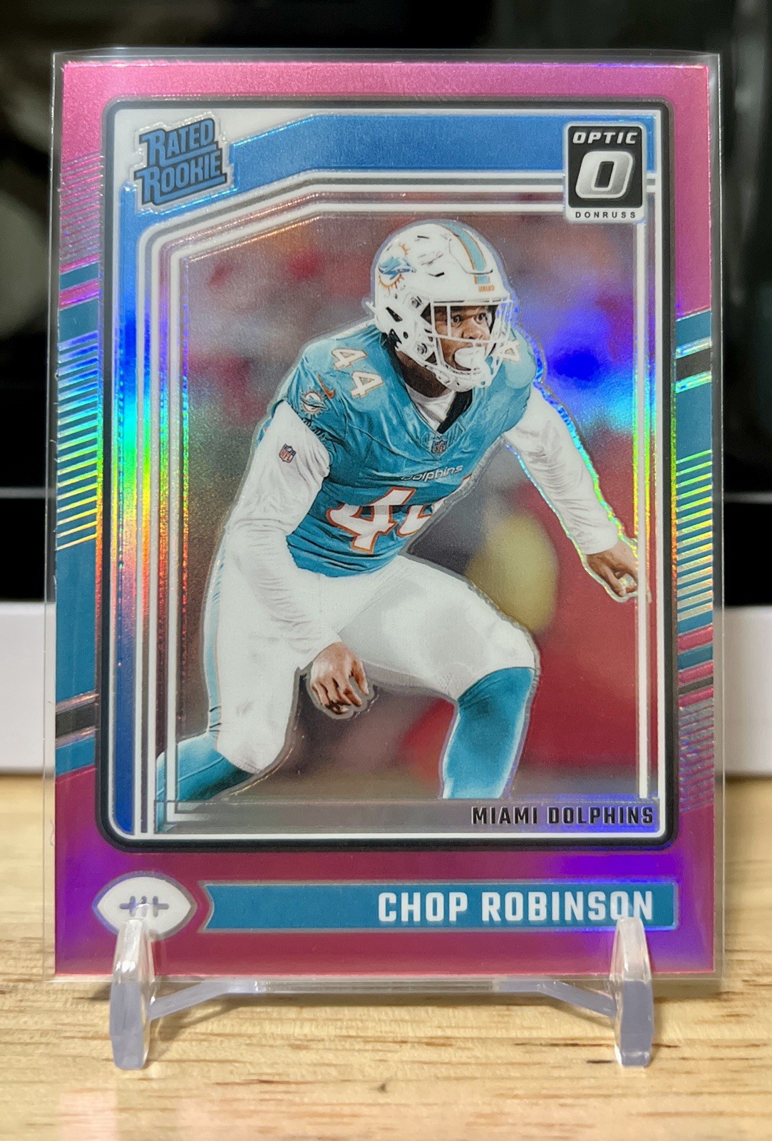 2024 Panini Donruss Optic - Rated Rookie Chop Robinson #219 Pink Prizm (RC)
