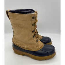 Vintage LL Bean Felt Lined Hunting Boots Maine Hunting Shoe Mens Size 5 Womens 7