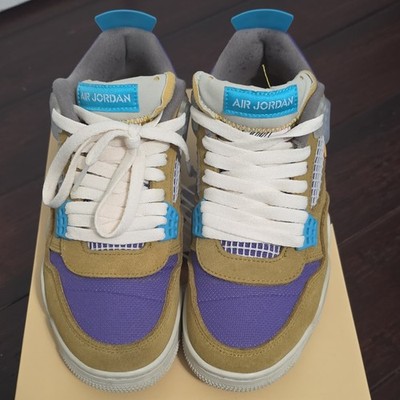 Jordan Union LA x Air Jordan 4 Retro SP Desert Moss DJ5718-300 Purple/Yellow