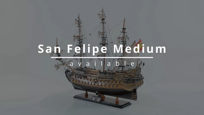 1690 San Felipe Wooden Tall Ship Built Model 28