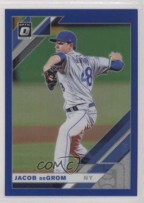 2019 Panini Donruss Optic Blue Prizm 47/75 Jacob deGrom #123 fm0