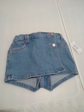 Gap Denim 4 Years Baby Blue Denim Shorts Elastic Waist 100 Cotton NWT