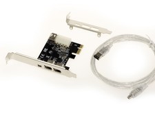 PCI EXPRESS PCIE Firewire 400 IEEE1394A - VIA Chipset  ILink Cable