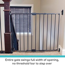 Toddleroo by North States Easy Swing Lock Baby Gate Matte Bronze 29-47" Wide
