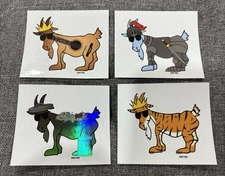 🐐 GOAT USA NY Stickers - RARE Subscription Club (4 Stickers) - Limited Pack Set