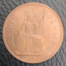 1967 One Penny Coin