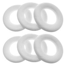 Lovelysp 4 Inch Foam Wreath Form Circle for DIY Projects, Christmas, Weddings...