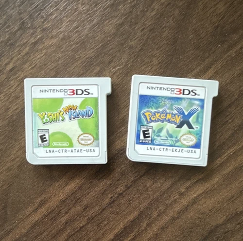 Nintendo Yoshi's New Island & Pokémon X Nintendo 3DS E Rated NTSC Game Lot