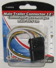 NEW BOATER SPORTS MARINE BOAT MALE TRAILER CONNECTOR 12" PART NO. 59376