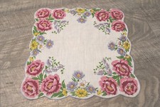 Ladies Vintage Circa 1960-80s Handkerchief Hankie Hanky Floral Lace - CHOICE