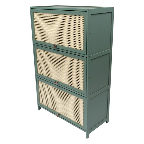 7-Tiers Green Bamboo Shoe Floor Storage Organizer Rack Shoe Storage Cabinet - Picture 4 of 23