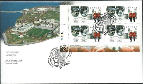 🍁Canada #1906 LLpb   "ROYAL MILITARY COLLEGE"   Brand New  2001 First Day Cover