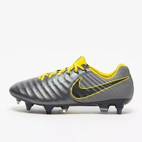 Nike Tiempo Legend 7 Elite SG PRO ‘Grey Opti Yellow’ Cleats AR4387-008 Men Sz 7 - Picture 3 of 7