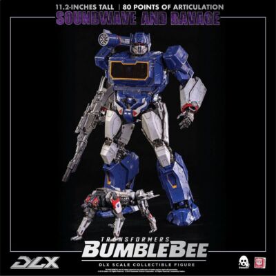 HASBRO X THREEZERO TransformsBumblebee Soundwave and Ravage DLX figure