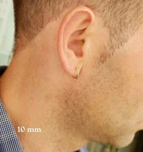 Circle earrings 2024 for guys