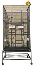 70" X-Large Wrought Iron Flight Aviary Canary Finches Bird Cage Removable Stand 