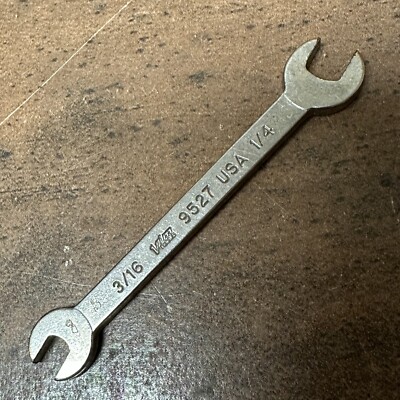 VIM Tools 9527 3/16'' x 1/4'' Open End Wrench USA VTG