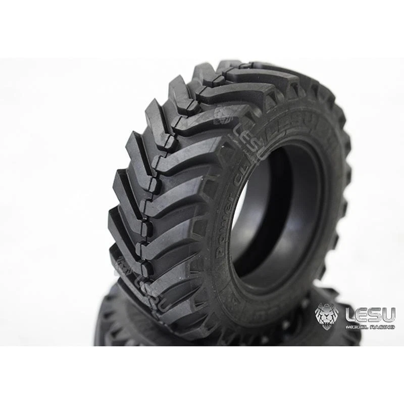 LESU Rear Rubber Tire Part for 1/14 BL71 Backhoe Wheeled Loader Hydraulic RC Car - Image 3 of 4
