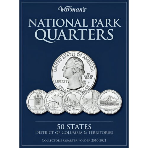 Warman's National Park Quarters Collector's Folder, 50 States + D.C. & Territori - Picture 2 of 2