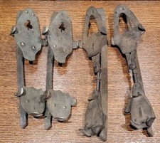Lot Antique Ice Skates Steel Clip Clamp Union Hardware Club Size 9 1/2 B B