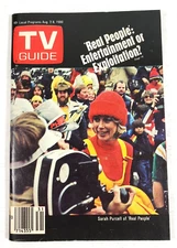 1980 TV Guide Aug 2-8 Sarah Purcell Real People Lynn Sherr ABC Wild Wild West