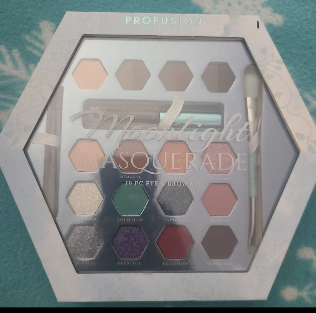 Profusion Cosmetics MOONLIGHT MASQUERADE 19 Piece Eye & Brow Set