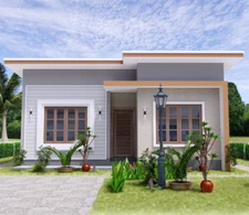 27x30 Feet Small House Plan 8x9 Meter 2 Beds 1 Bath Shed Roof PDF (A4 Hard Copy)