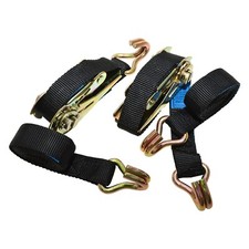 LANDROVER Ratchet Straps With Claws 2 x 2.1m Black  (25mm)