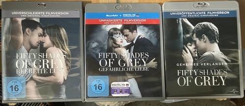 Fifty Shades of Grey 1+2+3 x Blu Ray FSK 16 alle 3 Teile als einzel Blu
