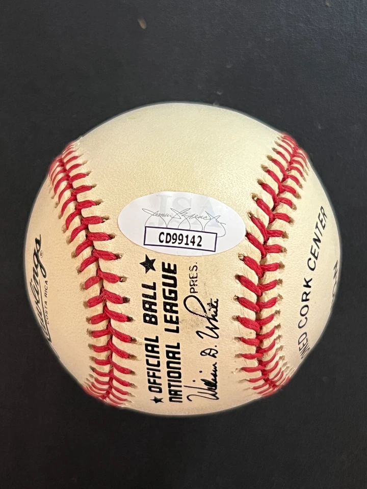 Lou Brock SIGNED Rawlings Baseball JSA Cert w/COA "HOF 85" Inscription - Image 4 of 4