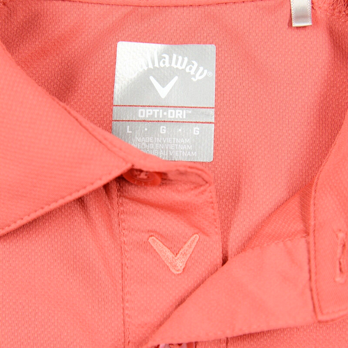 Camisa polo de golf Callaway Opti-Dri rosa elástica grande para hombre (se adapta a XL) - Imagen 5 de 14