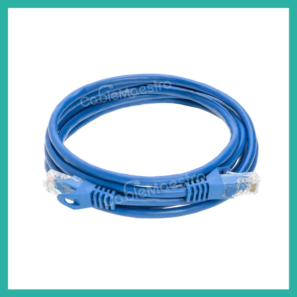 CAT5e CAT5 Ethernet Cable Cord Lan Computer RJ-45 Patch 1.5-100FT Network Lot - Image 2 of 4