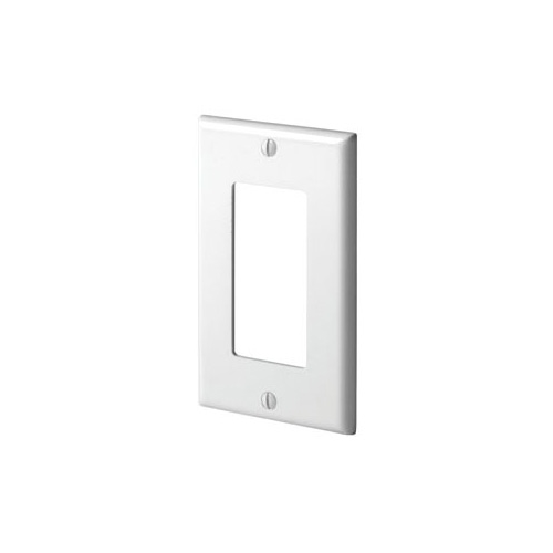 Leviton 80401-W, White, (1) Decora/GFCI, 1-Gang, Standard, Wallplate, 1pc - Bild 1 von 1