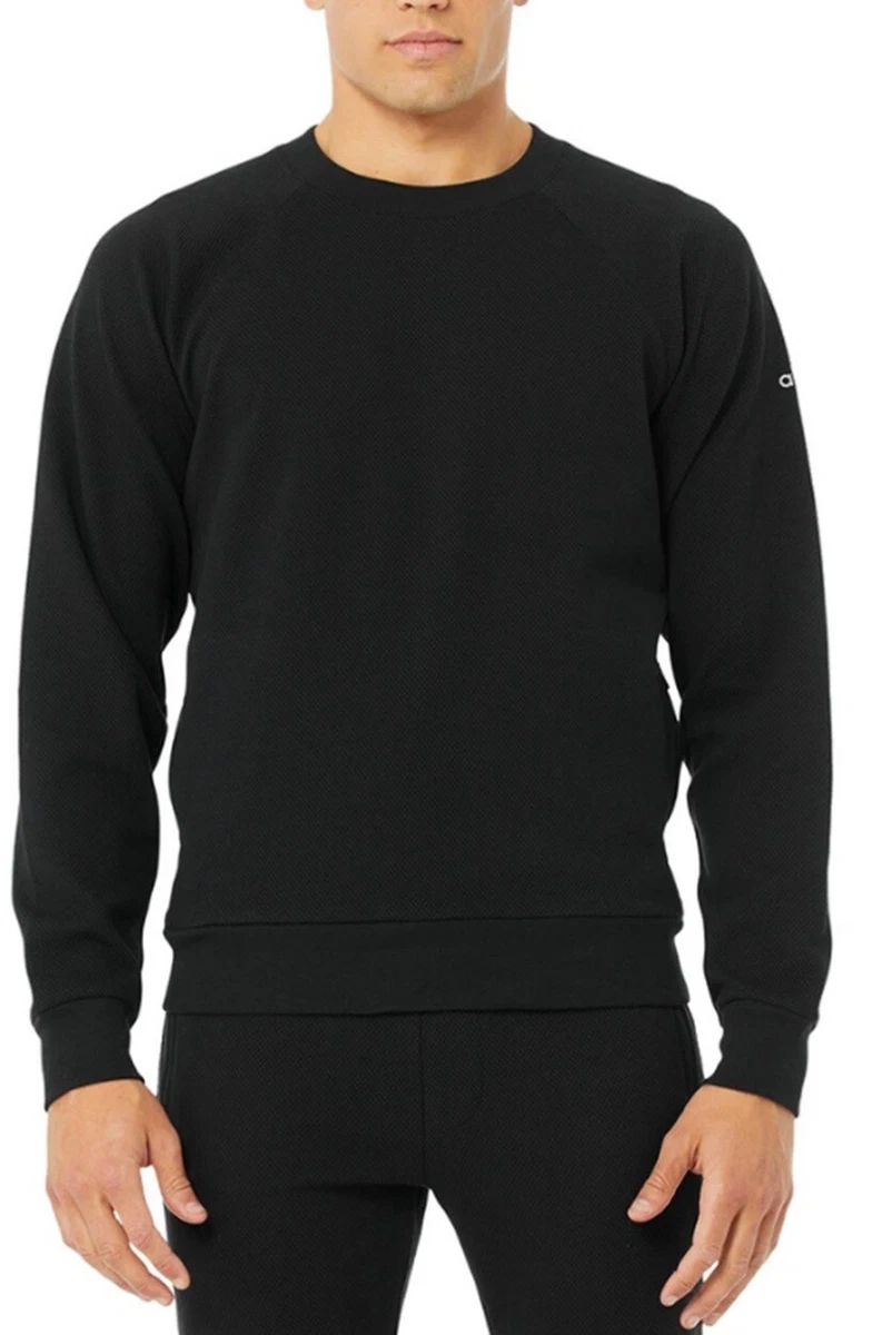 ALO Yoga Men's Impel Sweatshirt Black Size Medium M NWT $130